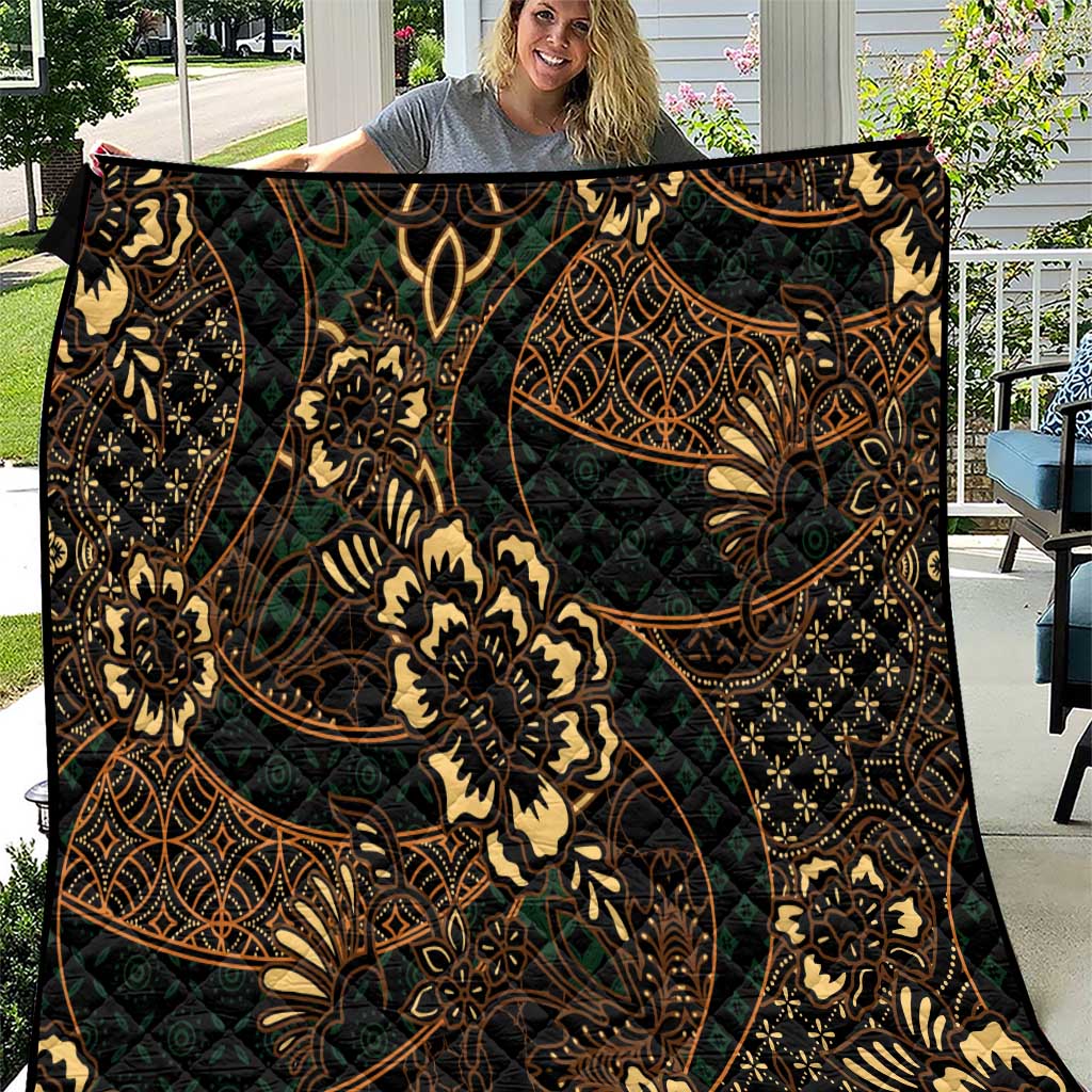 Indonesian Batik Pattern Vintage Brown Quilt LT01 Brown - Polynesian Pride