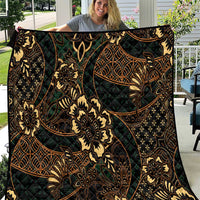 Indonesian Batik Pattern Vintage Brown Quilt LT01 Brown - Polynesian Pride