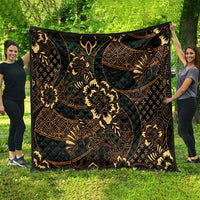 Indonesian Batik Pattern Vintage Brown Quilt LT01 - Polynesian Pride