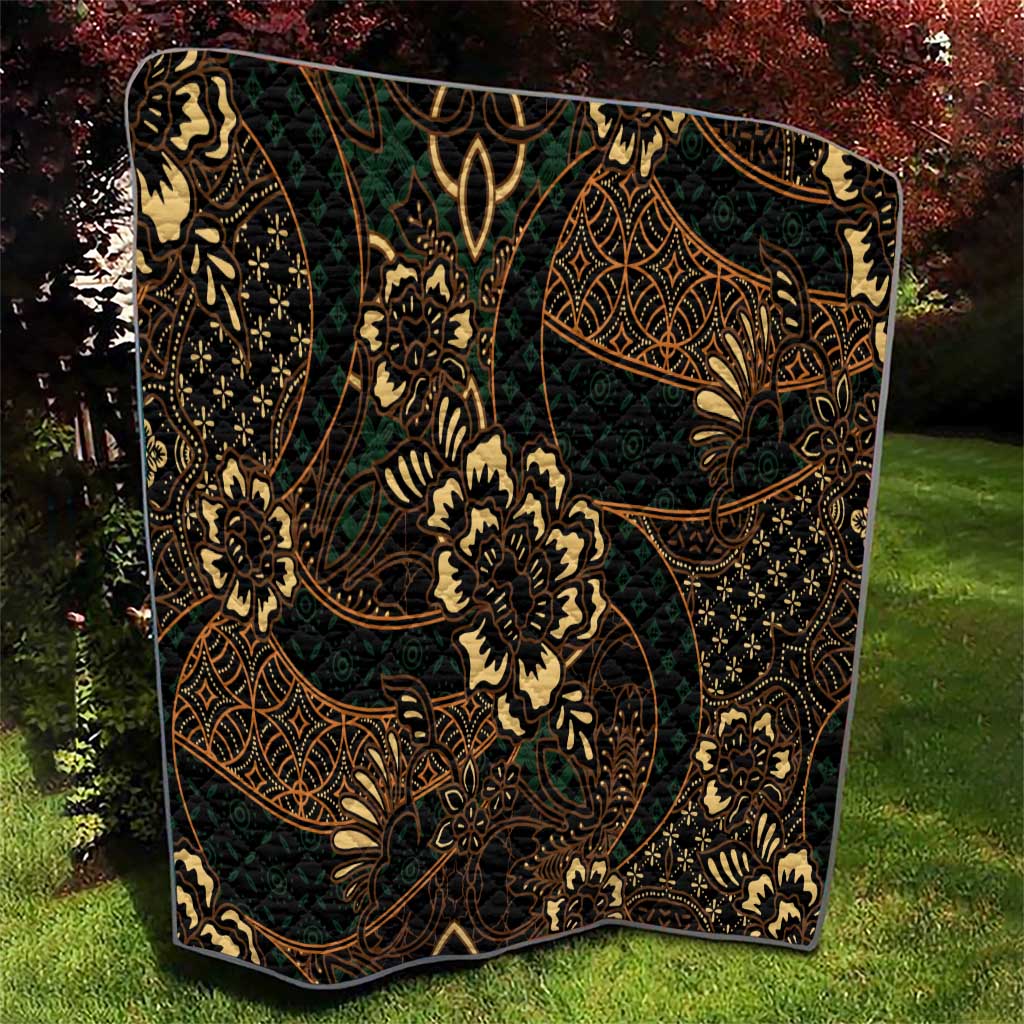 Indonesian Batik Pattern Vintage Brown Quilt LT01 - Polynesian Pride