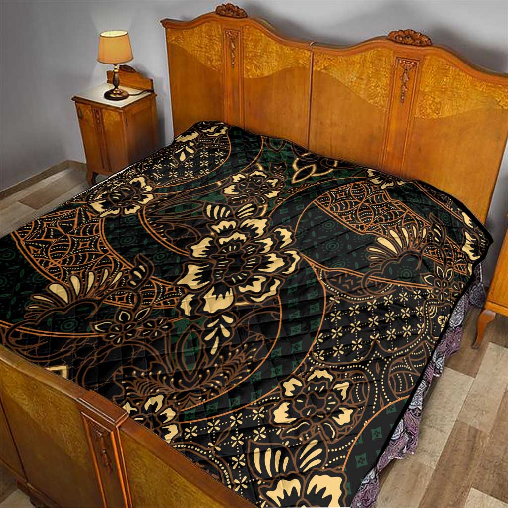 Indonesian Batik Pattern Vintage Brown Quilt LT01 - Polynesian Pride