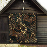 Indonesian Batik Pattern Vintage Brown Quilt LT01 - Polynesian Pride