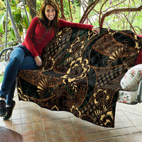 Indonesian Batik Pattern Vintage Brown Quilt LT01 - Polynesian Pride