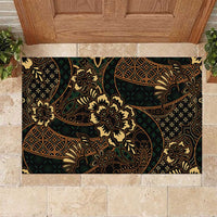 Indonesian Batik Pattern Vintage Brown Rubber Doormat LT01 Brown - Polynesian Pride