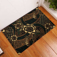 Indonesian Batik Pattern Vintage Brown Rubber Doormat LT01 - Polynesian Pride