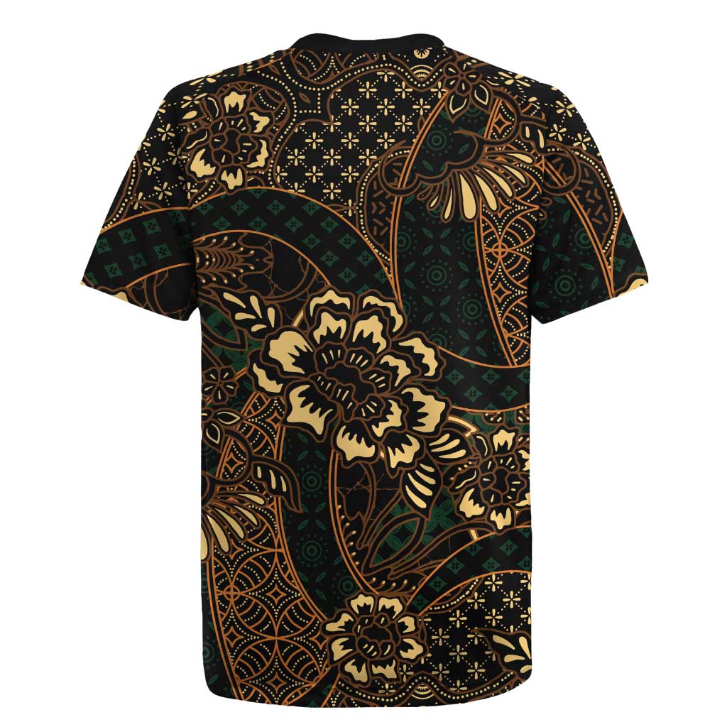 Indonesian Batik Pattern Vintage Brown Rugby Jersey LT01 - Polynesian Pride
