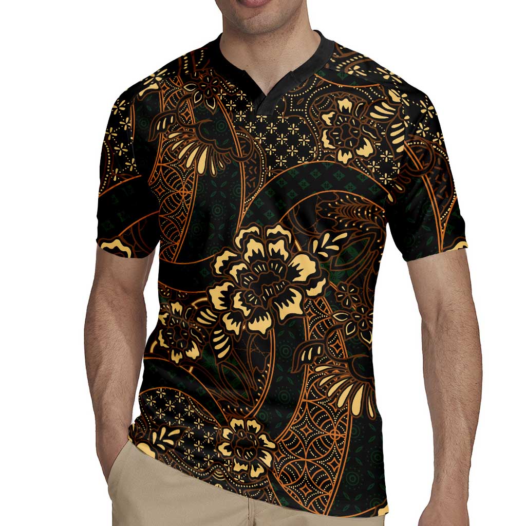 Indonesian Batik Pattern Vintage Brown Rugby Jersey LT01 - Polynesian Pride