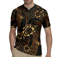 Indonesian Batik Pattern Vintage Brown Rugby Jersey LT01 - Polynesian Pride