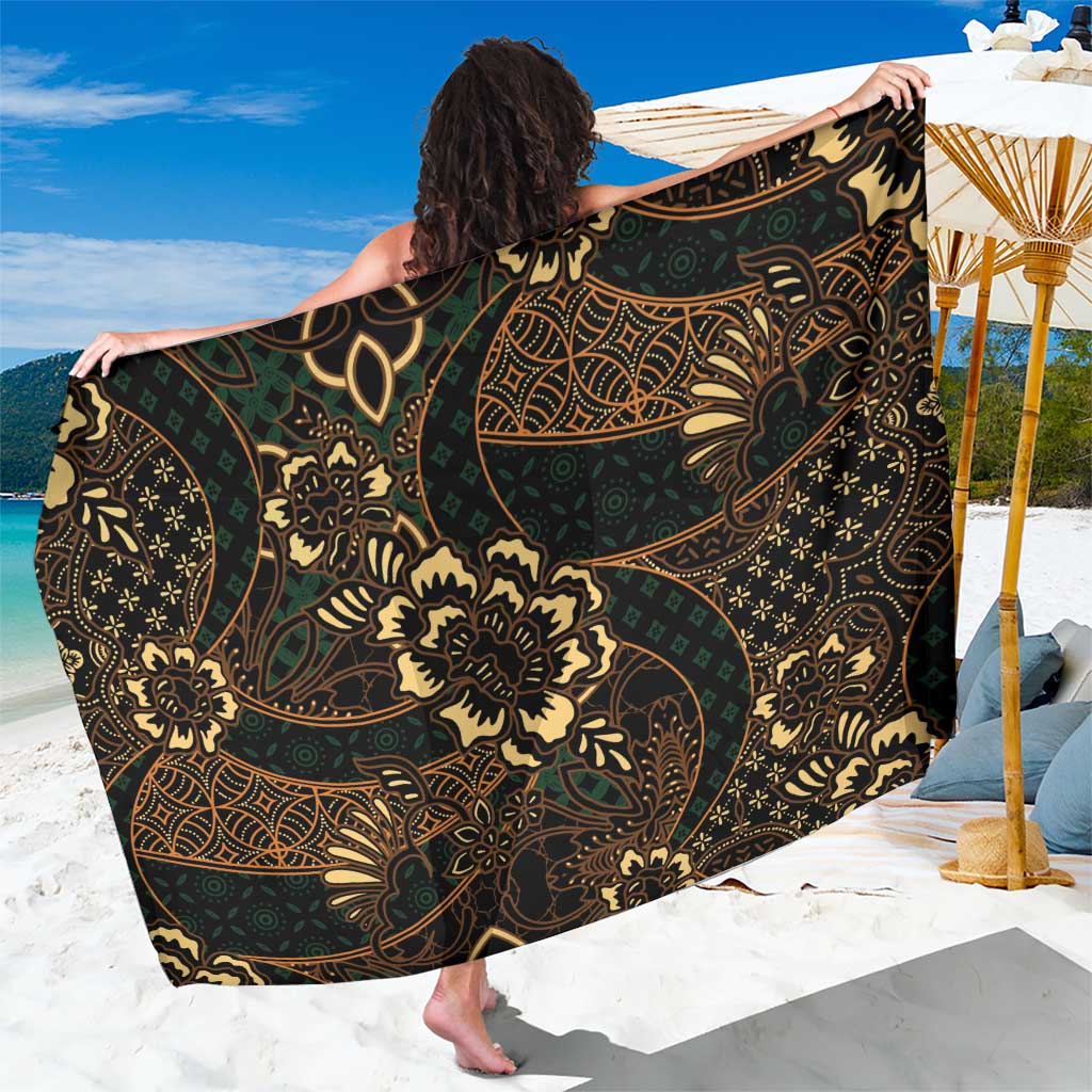 Indonesian Batik Pattern Vintage Brown Sarong LT01 One Size 44 x 66 inches Brown - Polynesian Pride