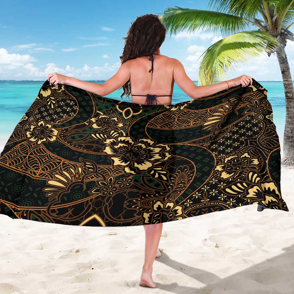 Indonesian Batik Pattern Vintage Brown Sarong LT01 - Polynesian Pride