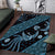 Indonesia Batik Pattern Area Rug Blue Version