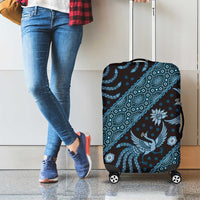 Indonesia Batik Pattern Luggage Cover Blue Version