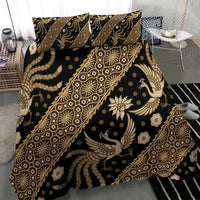 Indonesia Batik Pattern Bedding Set Gold Version