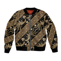 Indonesia Batik Pattern Bomber Jacket Gold Version