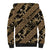 Indonesia Batik Pattern Sherpa Hoodie Gold Version