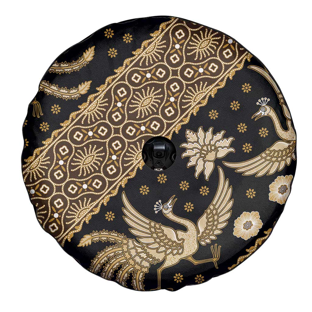 Indonesia Batik Pattern Spare Tire Cover Gold Version