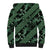 Indonesia Batik Pattern Sherpa Hoodie Green Version