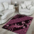 Indonesia Batik Pattern Area Rug Pink Version