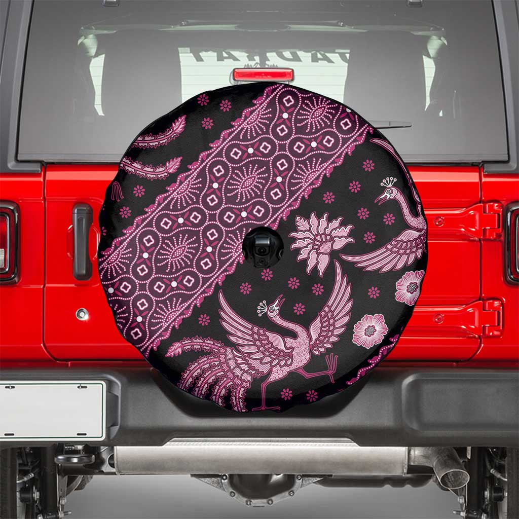 Indonesia Batik Pattern Spare Tire Cover Pink Version