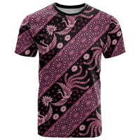 Indonesia Batik Pattern T Shirt Pink Version