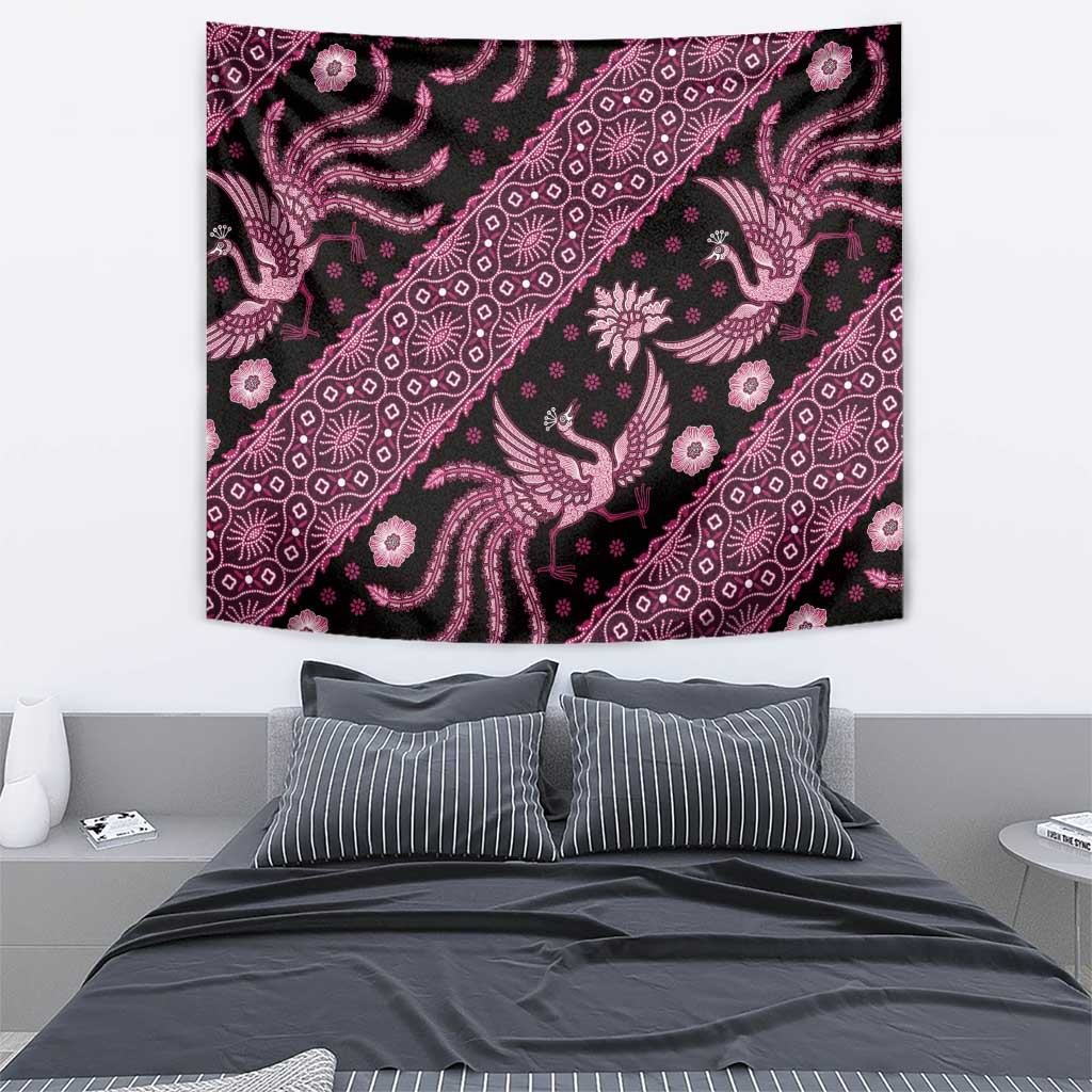 Indonesia Batik Pattern Tapestry Pink Version