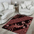 Indonesia Batik Pattern Area Rug Red Version