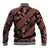 Indonesia Batik Pattern Baseball Jacket Red Version