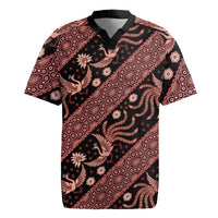 Indonesia Batik Pattern Rugby Jersey Red Version