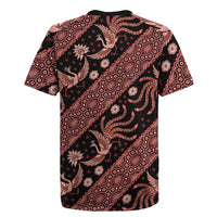 Indonesia Batik Pattern Rugby Jersey Red Version