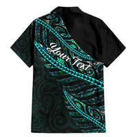 Personalised Aotearoa Family Matching Mermaid Dress and Hawaiian Shirt Silver Fern Mix Paua Shell Polynesian Pattern LT01 - Polynesian Pride
