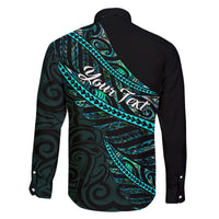 Personalised Aotearoa Family Matching Mermaid Dress and Hawaiian Shirt Silver Fern Mix Paua Shell Polynesian Pattern LT01 - Polynesian Pride