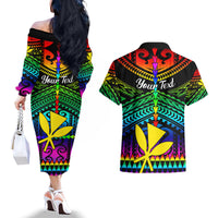 personalised-hawaii-couples-matching-off-the-shoulder-long-sleeve-dress-and-hawaiian-shirt-kanaka-maoli-kakau-2023-national-coming-out-day