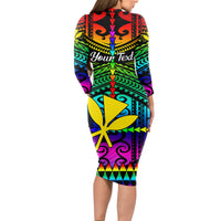 personalised-hawaii-long-sleeve-bodycon-dress-kanaka-maoli-kakau-2023-national-coming-out-day