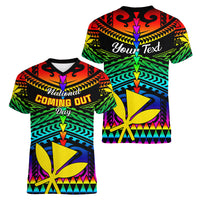 personalised-hawaii-women-v-neck-t-shirt-kanaka-maoli-kakau-2023-national-coming-out-day
