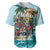 Personalized Aloha Hawaii Skeleton Baseball Jersey Tropical Summer Vibe