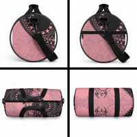 Cook Islands Turtle Duffle Bag Stars and Hibiscus - Pink LT01 - Polynesian Pride