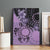 Cook Islands Turtle Canvas Wall Art Stars and Hibiscus - Purple