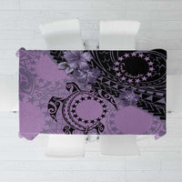Cook Islands Turtle Tablecloth Stars and Hibiscus - Purple LT01 Purple - Polynesian Pride