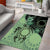 Cook Islands Turtle Area Rug Stars and Hibiscus - Green