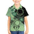 Cook Islands Turtle Hawaiian Shirt Stars and Hibiscus - Green