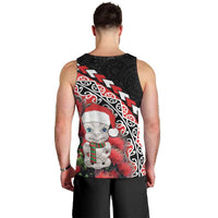 New Zealand Christmas Meri Kirihimete Men Tank Top Santa Hei Tiki Pohutukawa