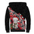 New Zealand Christmas Meri Kirihimete Sherpa Hoodie Santa Hei Tiki Pohutukawa