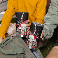 New Zealand Christmas Meri Kirihimete Tumbler Cup Santa Hei Tiki Pohutukawa