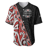 Aotearoa Toitu Te Tiriti Baseball Jersey Honour The Treaty New Zealand LT01 Black - Polynesian Pride