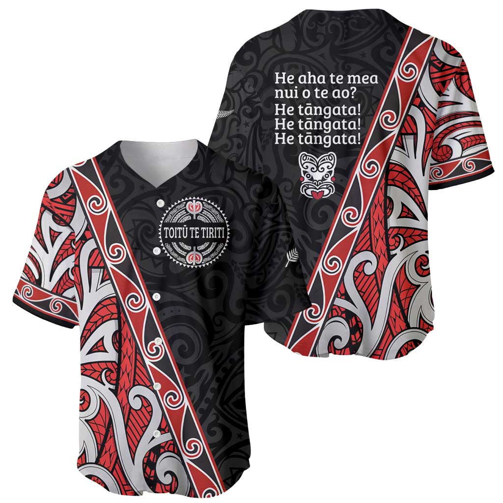 Aotearoa Toitu Te Tiriti Baseball Jersey Honour The Treaty New Zealand LT01 - Polynesian Pride