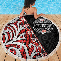 Aotearoa Toitu Te Tiriti Beach Blanket Honour The Treaty New Zealand