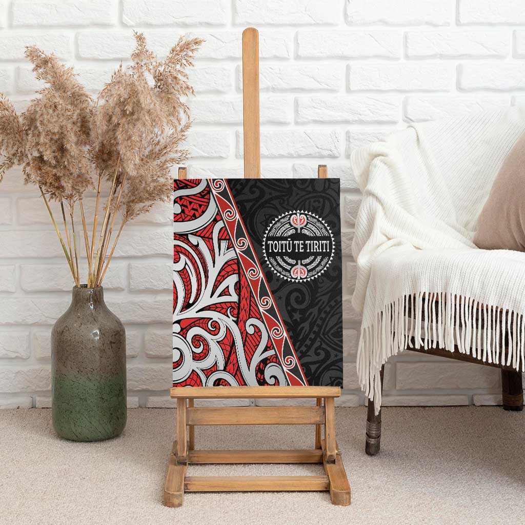 Aotearoa Toitu Te Tiriti Canvas Wall Art Honour The Treaty New Zealand