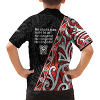 Aotearoa Toitu Te Tiriti Family Matching Short Sleeve Bodycon Dress and Hawaiian Shirt Honour The Treaty New Zealand LT01 - Polynesian Pride