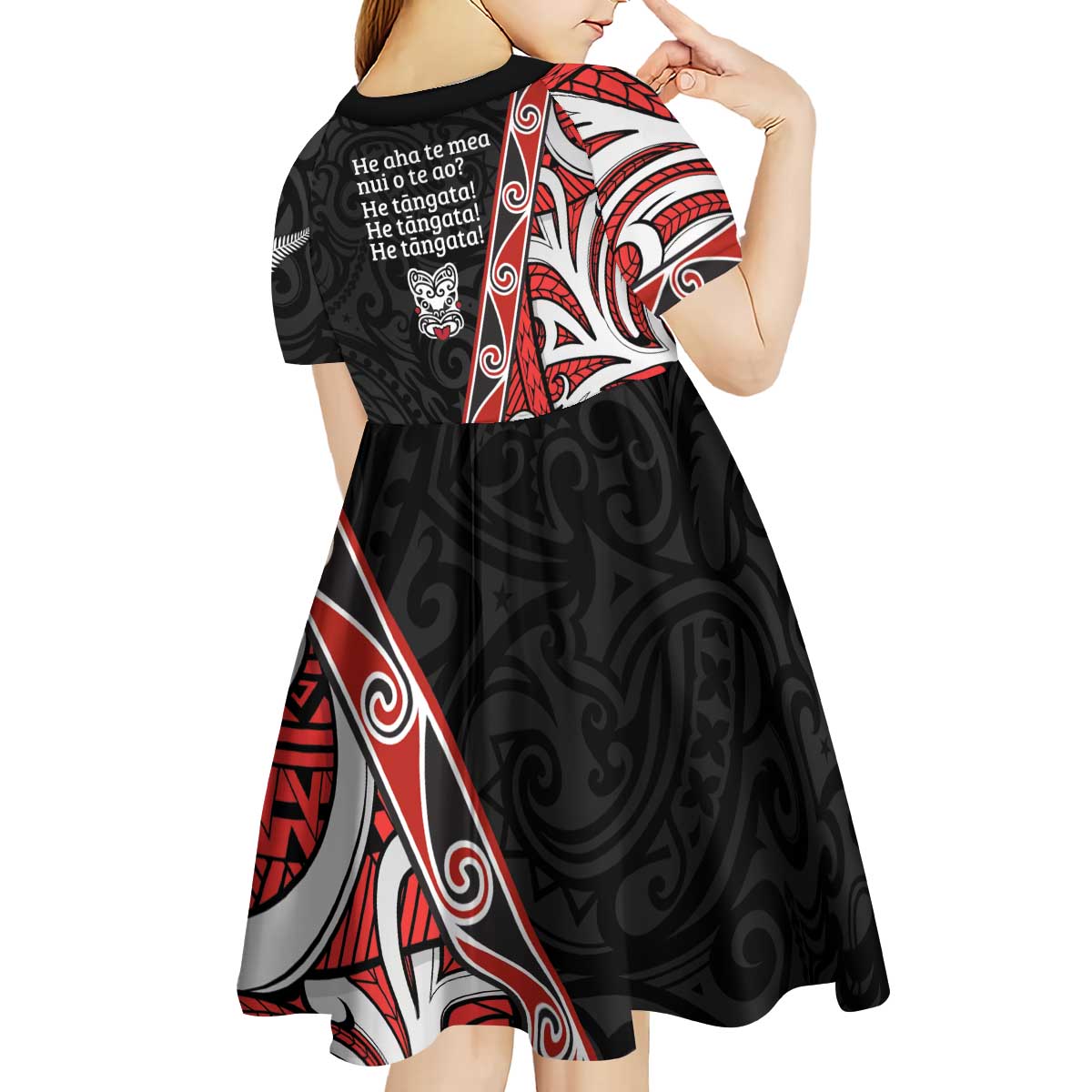 Aotearoa Toitu Te Tiriti Kid Short Sleeve Dress Honour The Treaty New Zealand