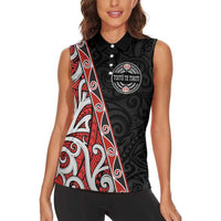 Aotearoa Toitu Te Tiriti Women Sleeveless Polo Shirt Honour The Treaty New Zealand LT01 - Polynesian Pride
